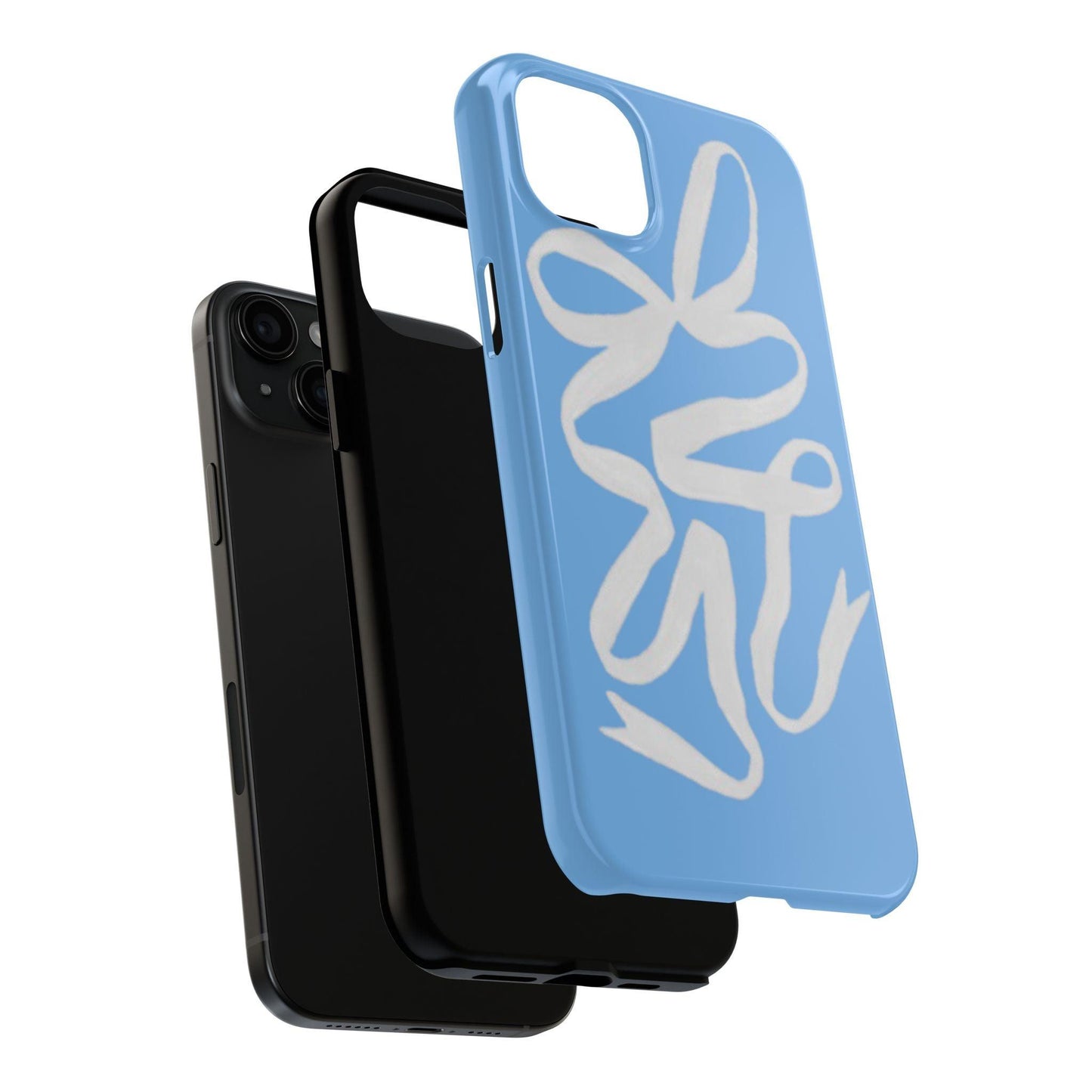 Bow in Blue Cute iPhone Cases