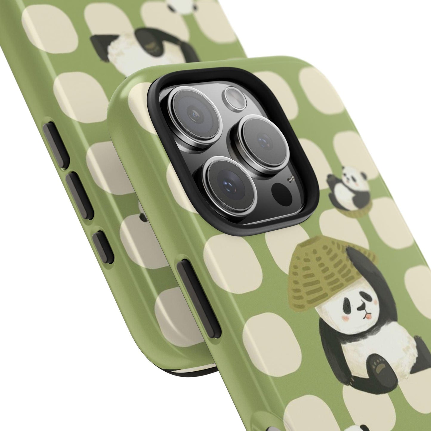 Bamboo Basket Pandas iPhone Cases