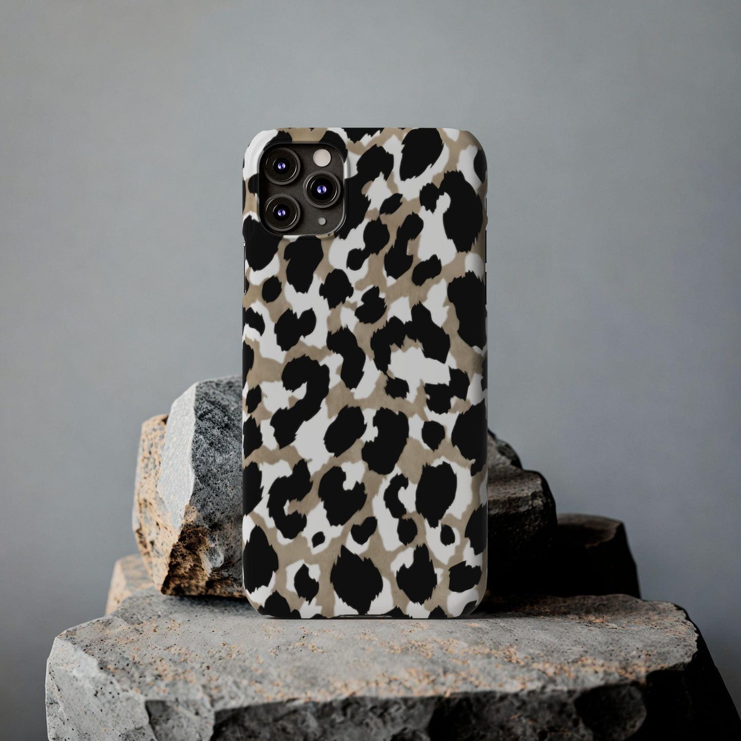 Savanna Noir Spots Slim iPhone Cases