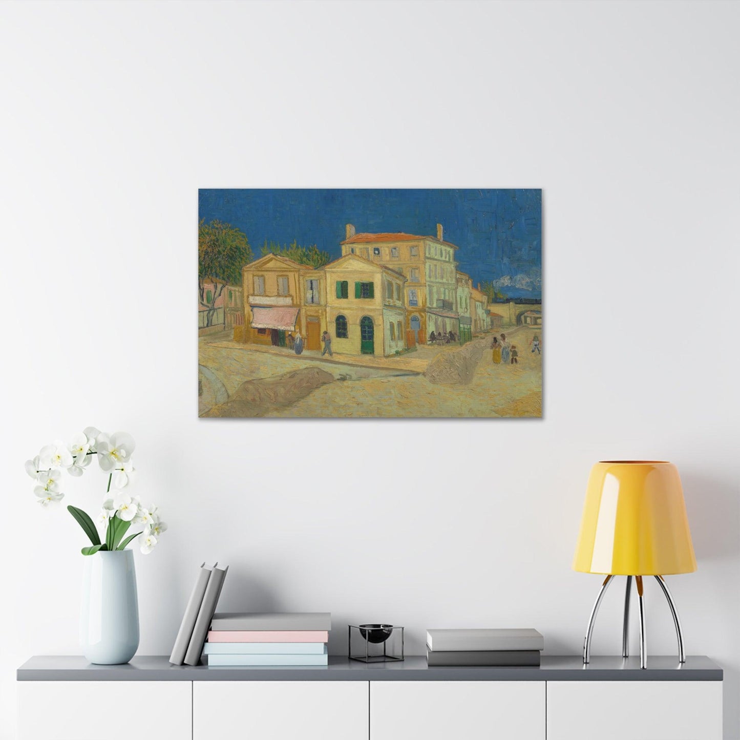 The Yellow House by Vincent Van Gogh - Canvas Gallery Wraps