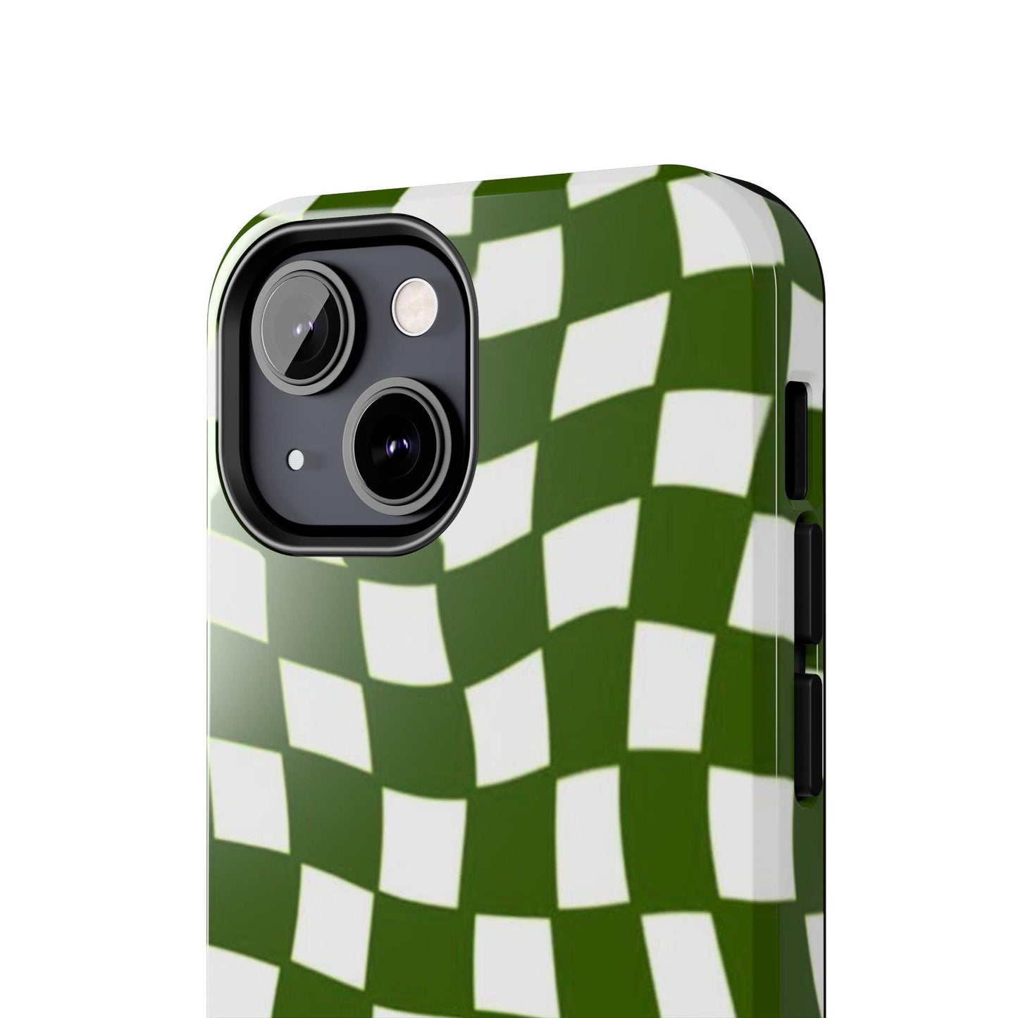 Green Checkmates Tough iPhone Cases