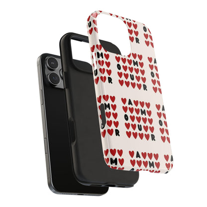 AMOUR Valentines iPhone Cases