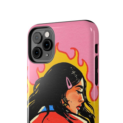 Fierce Femme Flames Tough iPhone Cases