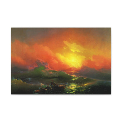 The Ninth Wave by Aivazovsky, Ivan - Canvas Gallery Wraps