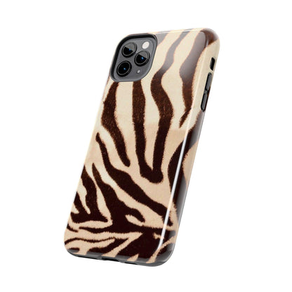 Taupe Twilights Stripe Tough iPhone Cases