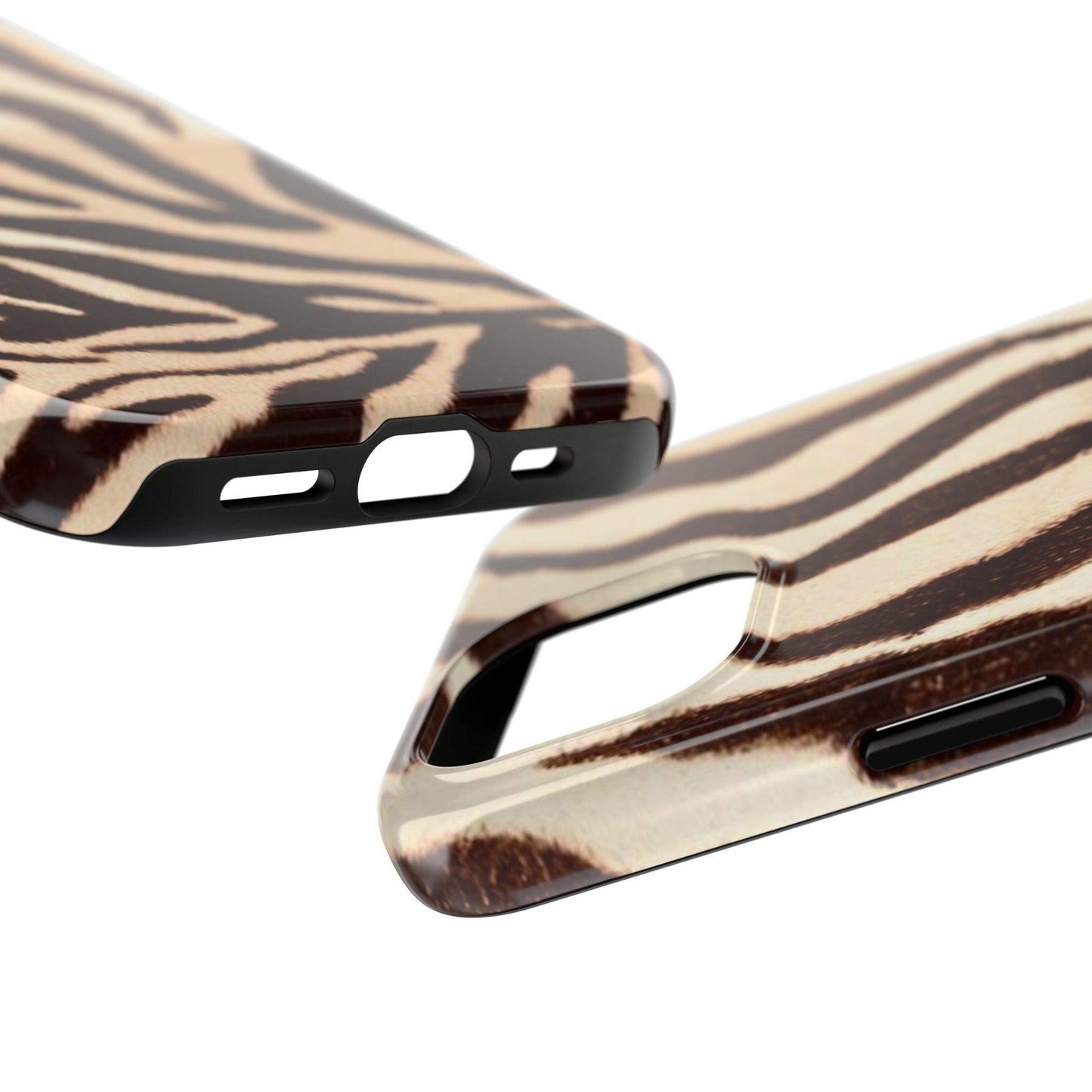 Taupe Twilights Stripe Tough iPhone Cases