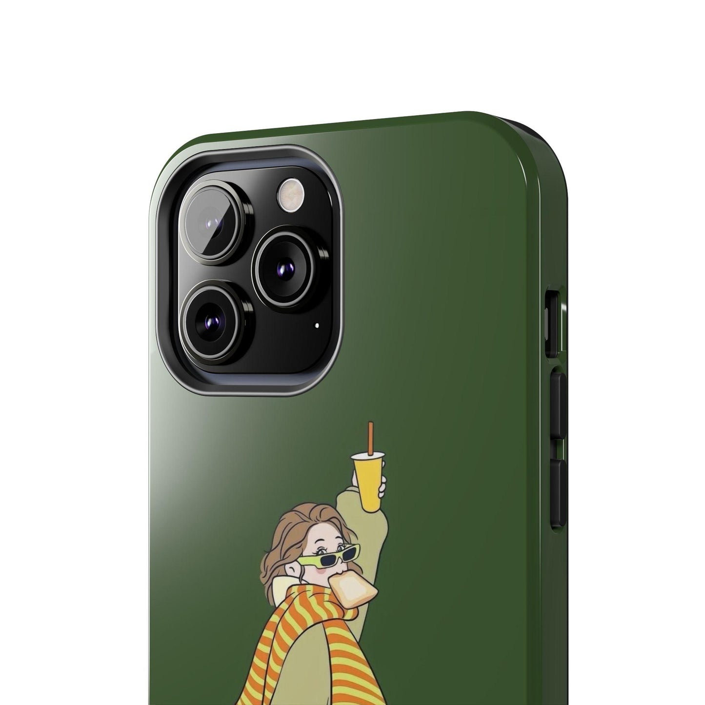 Snack Stroll & Sassy Sips Chic iPhone Cases