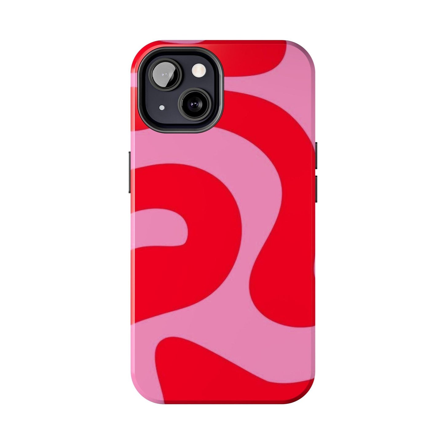 Pop Pink Swirls Tough iPhone Cases