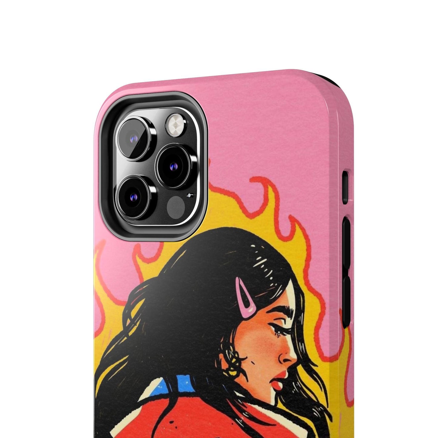 Fierce Femme Flames Tough iPhone Cases