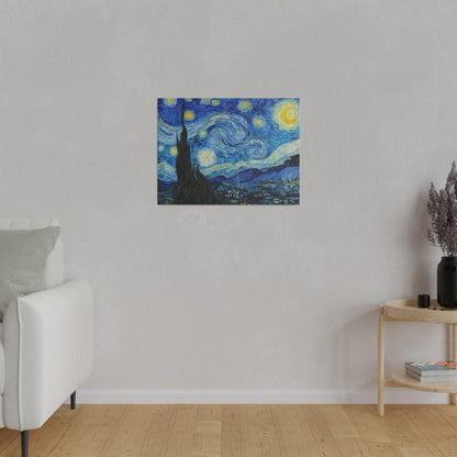 Vincent Van Gogh's The Starry Night (1889) - Matte Canvas, Stretched, 0.75"