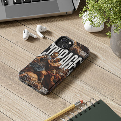 Courage Battle Scene iPhone Cases