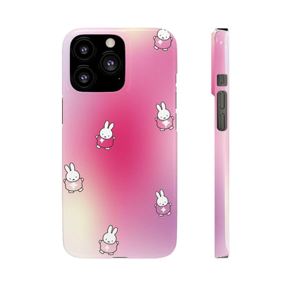 The Bunny Aura Pink Snap Cases