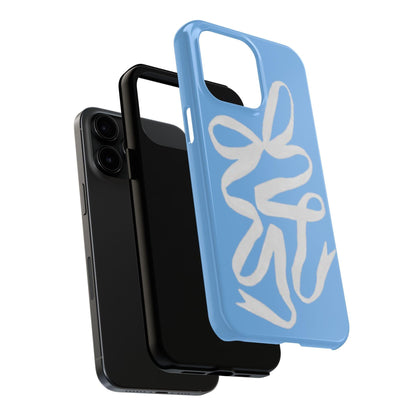 Bow in Blue Cute iPhone Cases