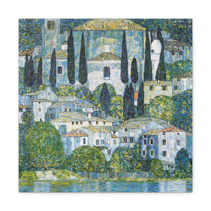 Gustav Klimt's Kirche in Cassone (1913) Canvas Gallery Wraps