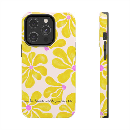 Sunshine Floral Tough iPhone Cases