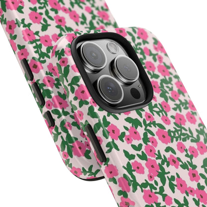 Spring Edition Pink Floral Tough iPhone Cases