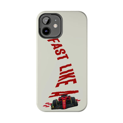 Fast Like a Race Car Tough iPhone Cases