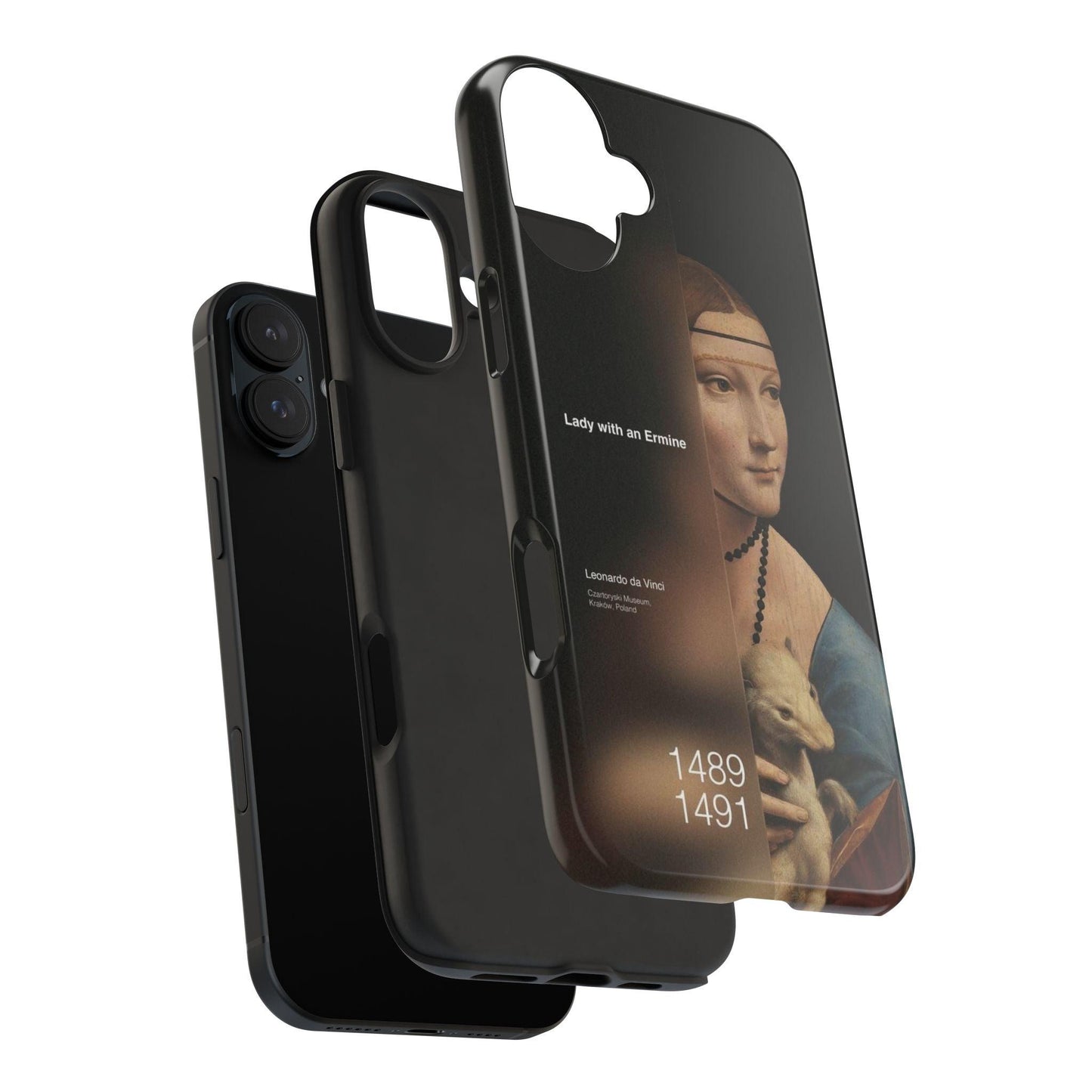 Da Vinci's Ermine Elegance Tough iPhone Cases