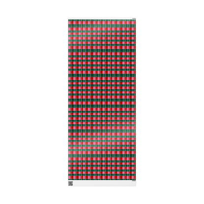 Miss Merry Tartan Christmas Gift Wrapping Paper
