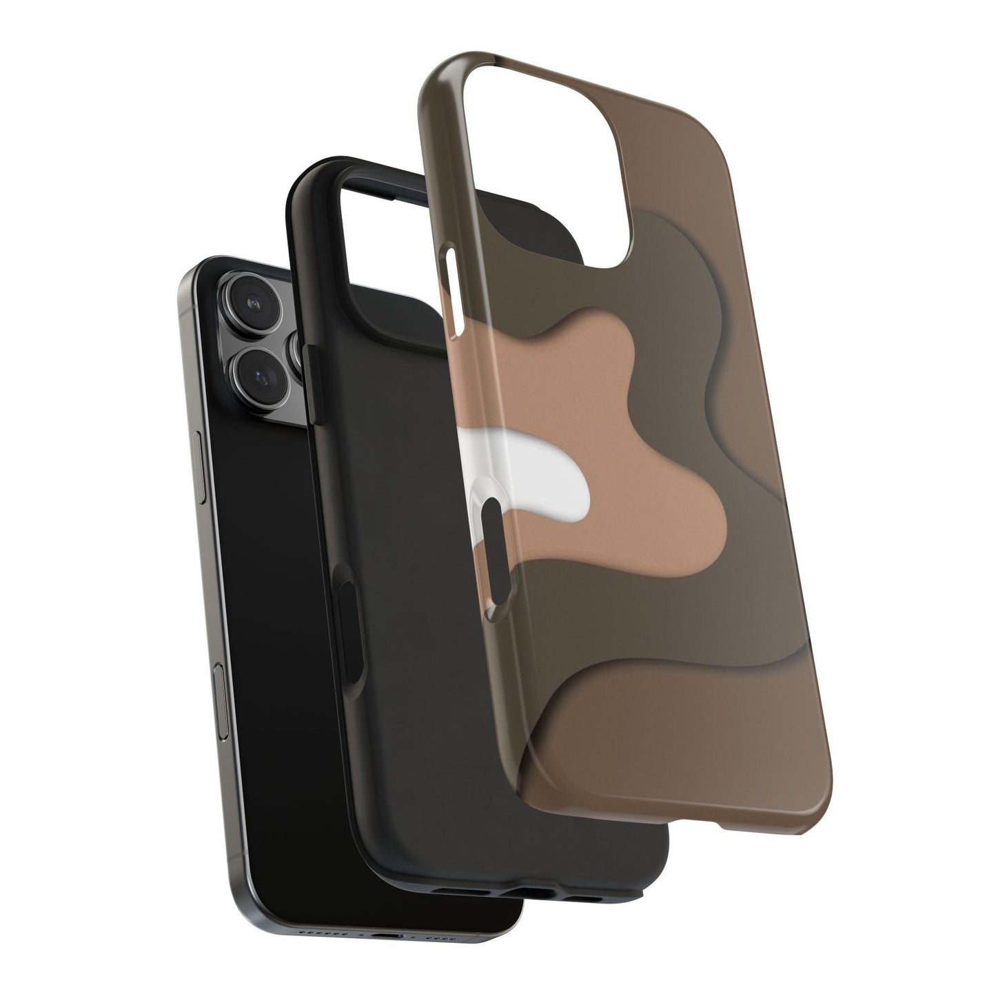 Brown Town Flows Tough iPhone Cases