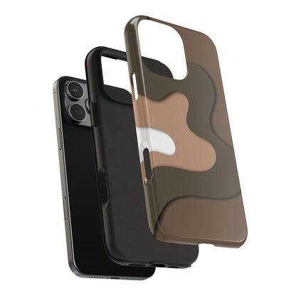 Brown Town Flows Tough iPhone Cases