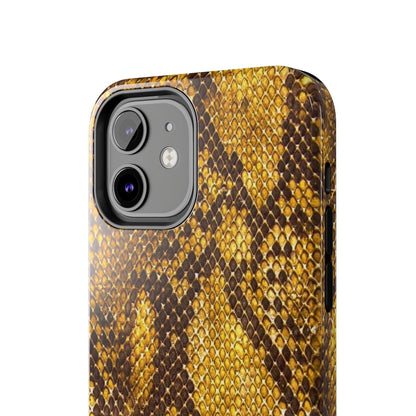 Golden Viper Scales Tough iPhone Cases