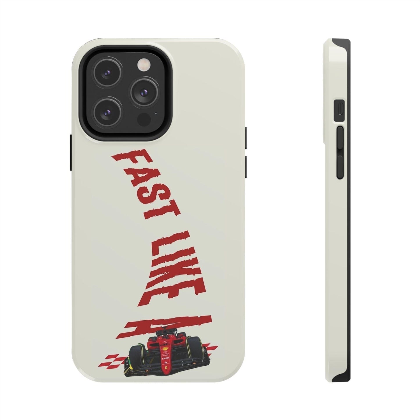 Fast Like a Race Car Tough iPhone Cases