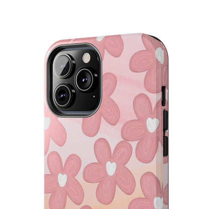 The Floral Hues Tough iPhone Cases