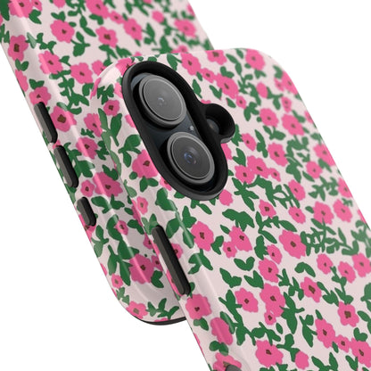 Spring Edition Pink Floral Tough iPhone Cases