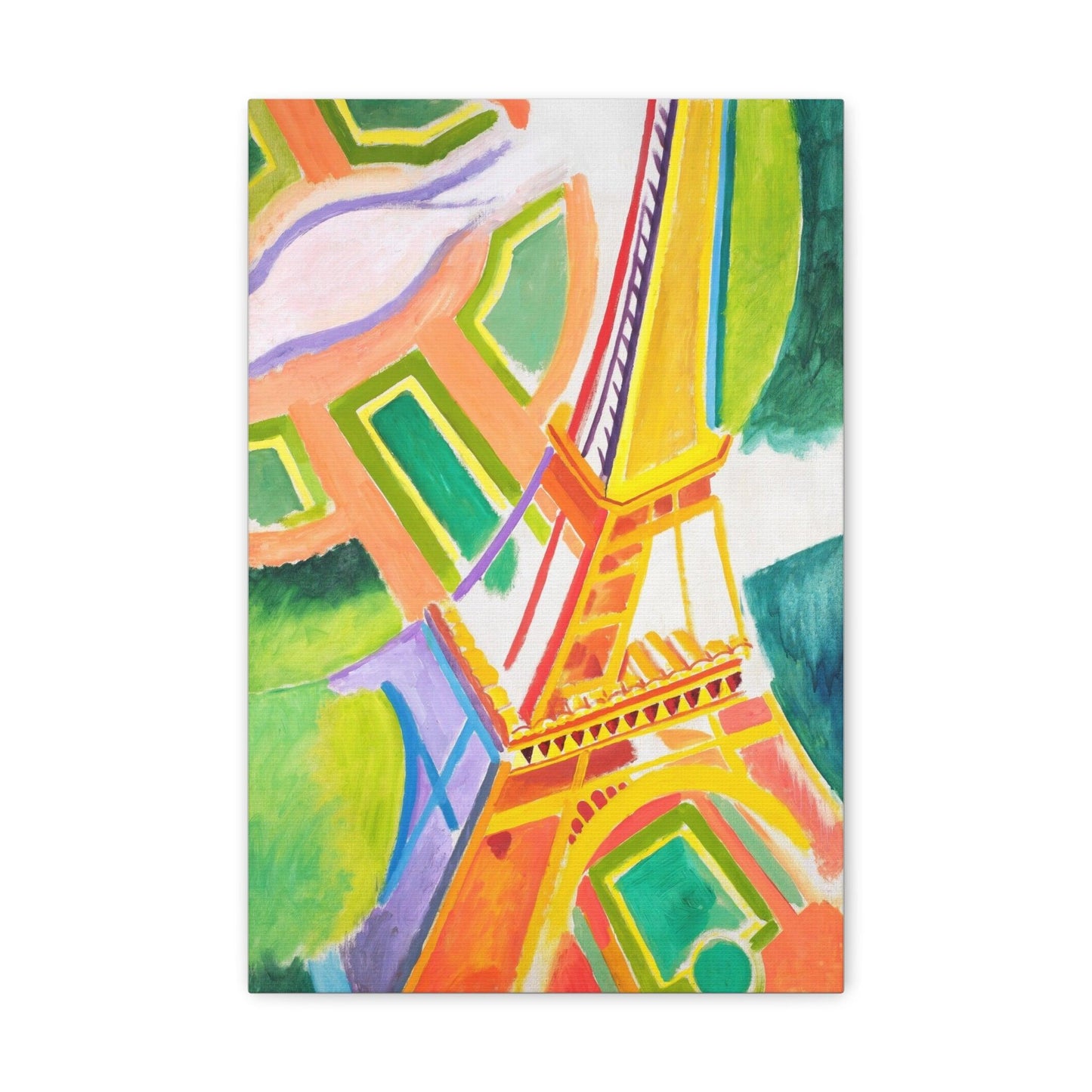 Robert Delaunay's Eiffel Tower (1924) painting - Canvas Gallery Wraps