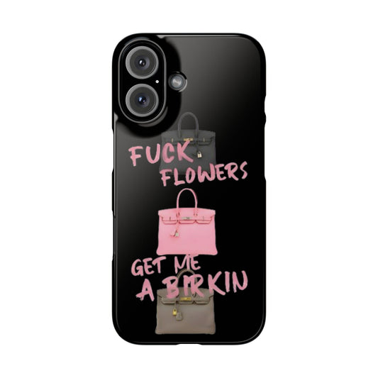 Forget Flowers - Designer Bag Love Phone Case in Black - Designer iPhone cases