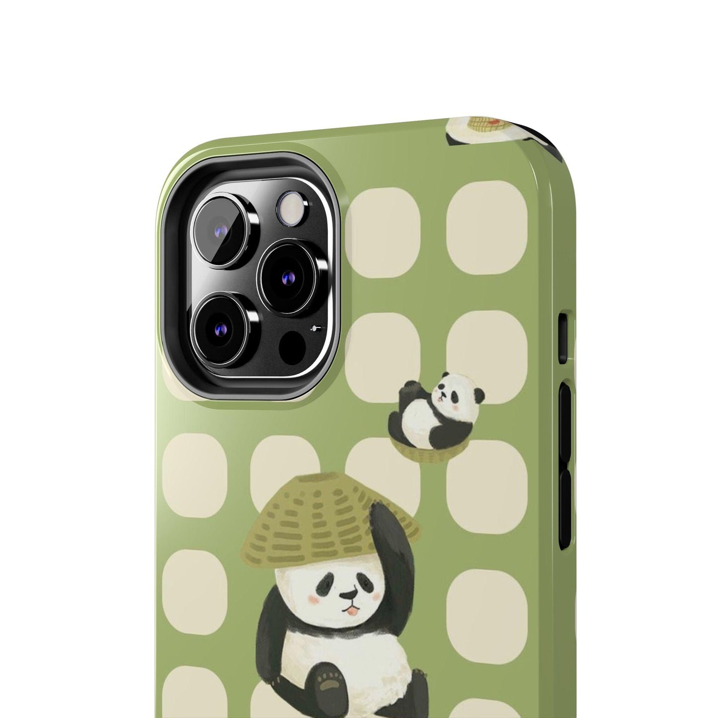 Bamboo Basket Pandas iPhone Cases