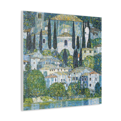 Gustav Klimt's Kirche in Cassone (1913) Canvas Gallery Wraps