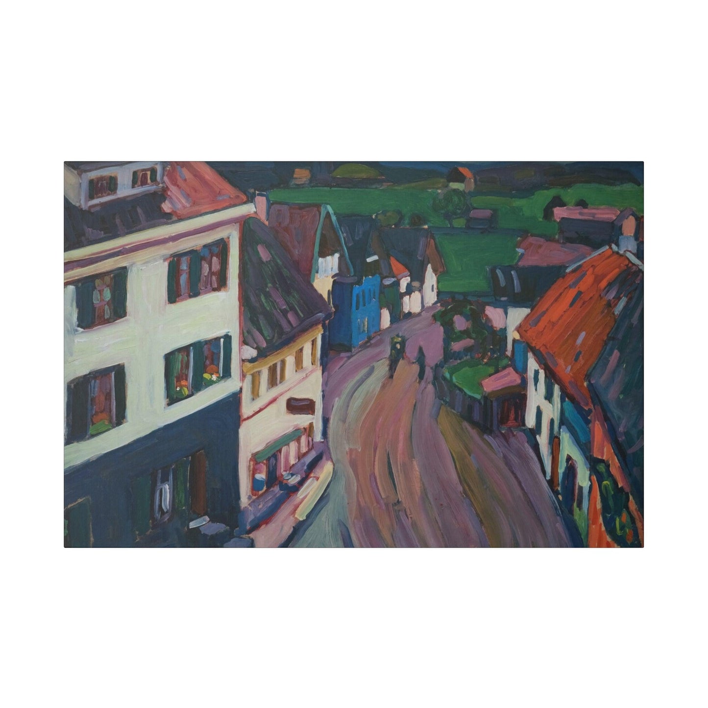 View from the window of the Griesbräu - Matte Canvas, Stretched, 0.75"