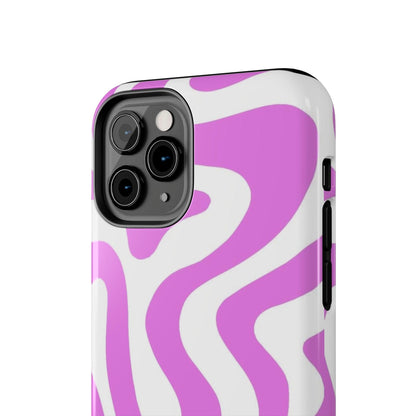 Lilac Swirl Fusion Tough iPhone Cases