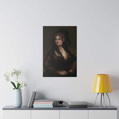 Portrait of Doña Isabel de Porcel by Francisco Goya - Matte Canvas, Stretched, 0.75"