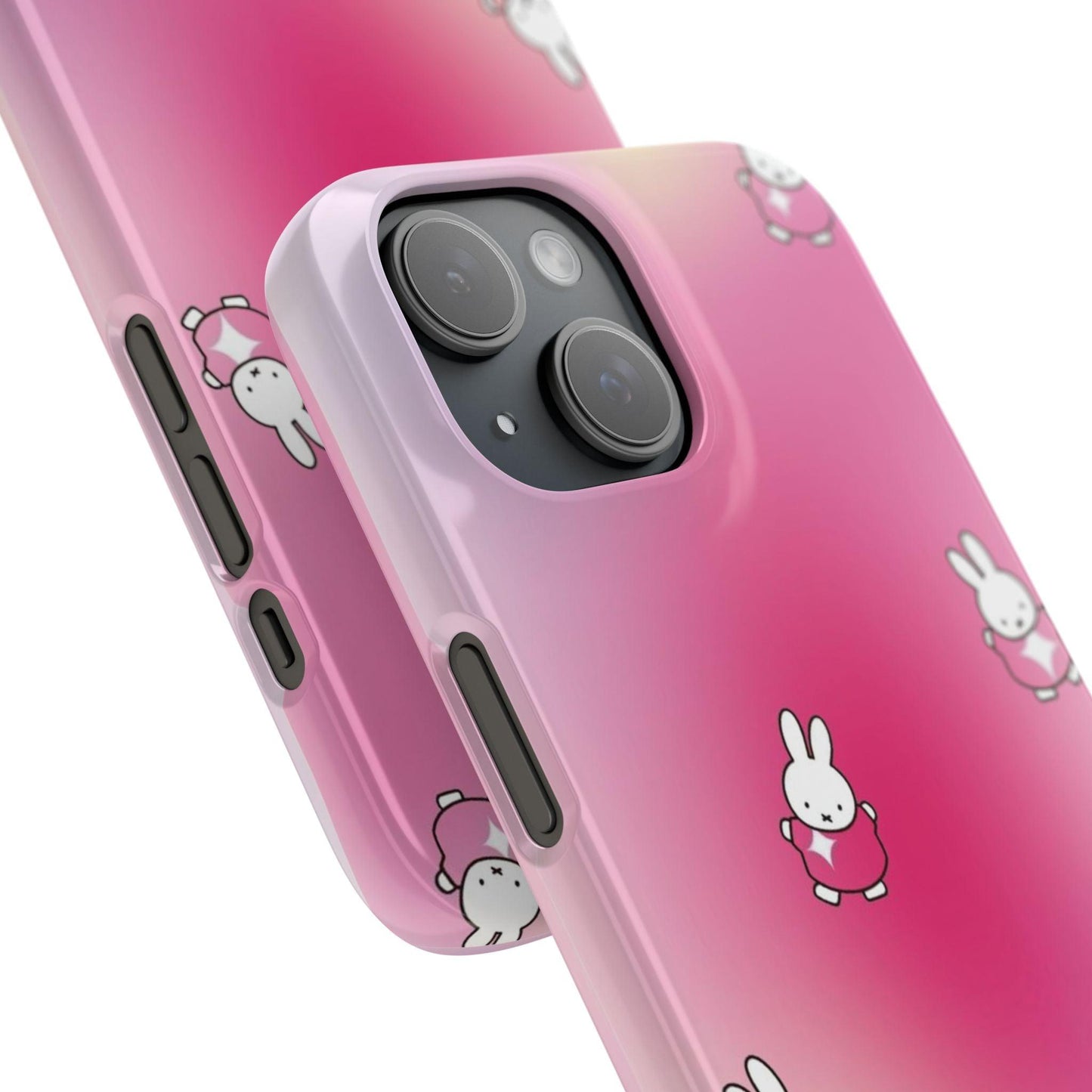 The Bunny Aura Pink Snap Cases