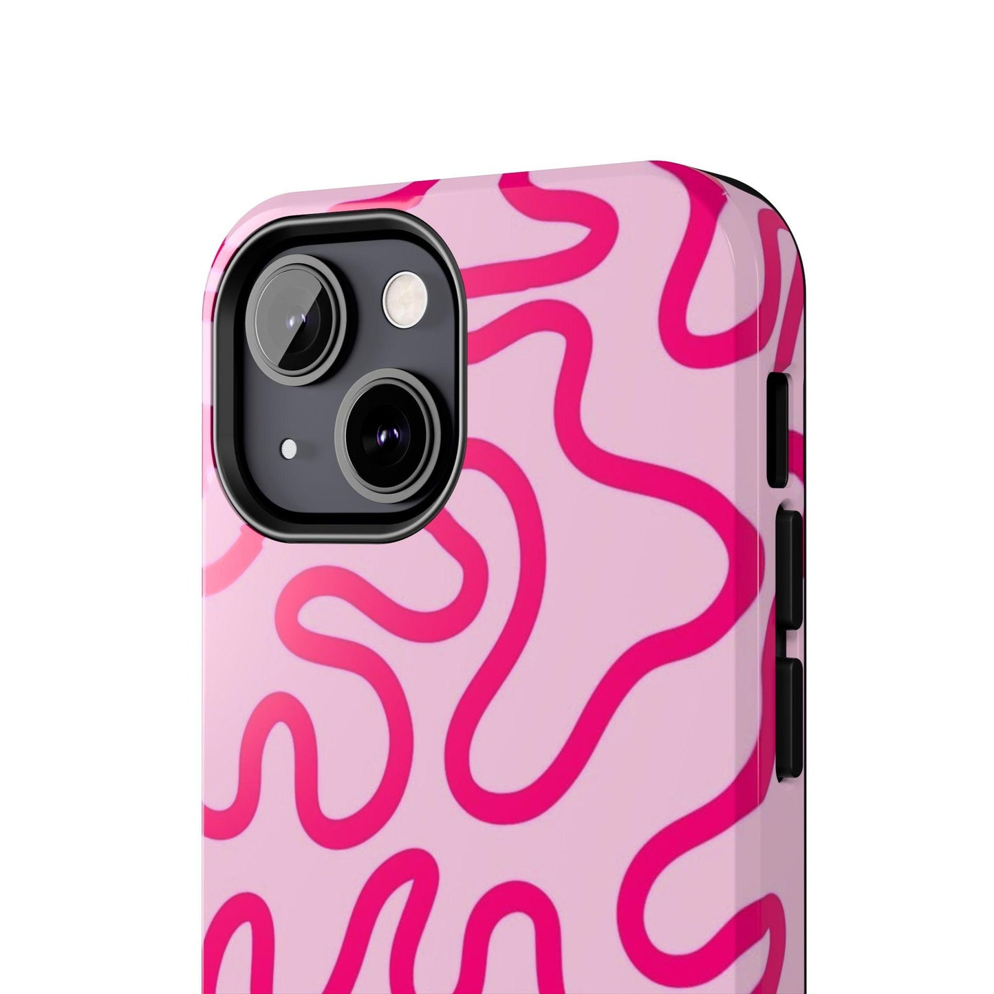 Pink Paradise Swirls Tough iPhone Cases