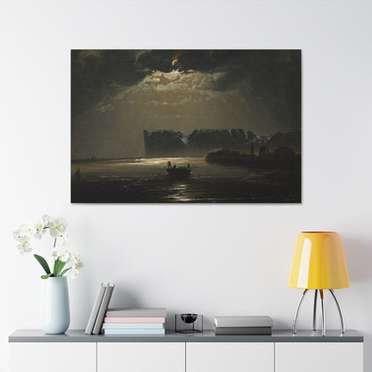 The North Cape by Moonlight by Peder Balke  Canvas Gallery Wraps