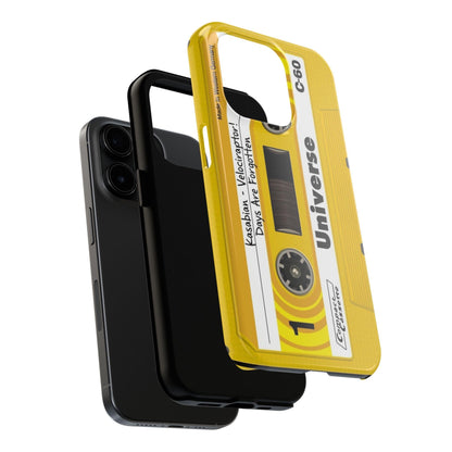 Retro Yellow Cassette Tape iPhone Cases