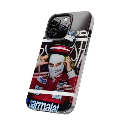 Racing-Inspired Tough Phone Case with Graffiti Design