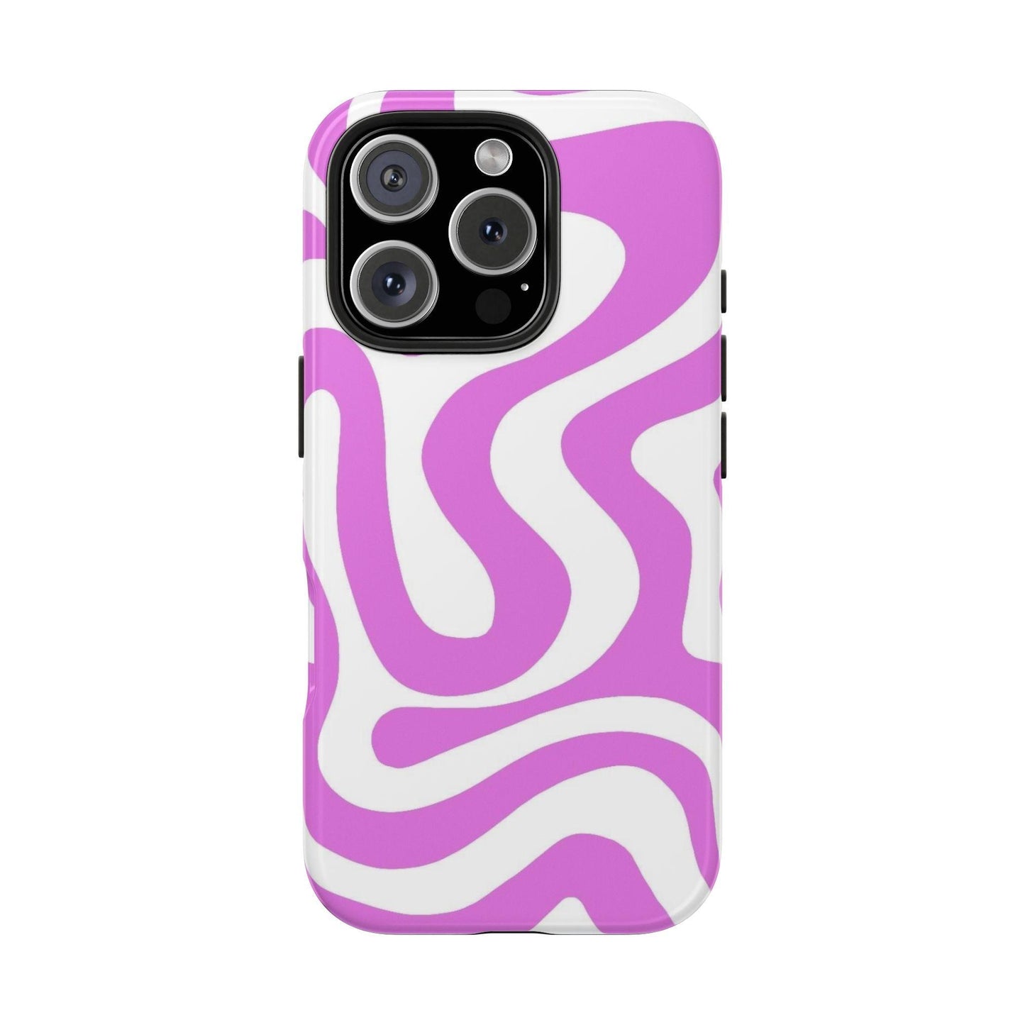 Lilac Swirl Fusion Tough iPhone Cases