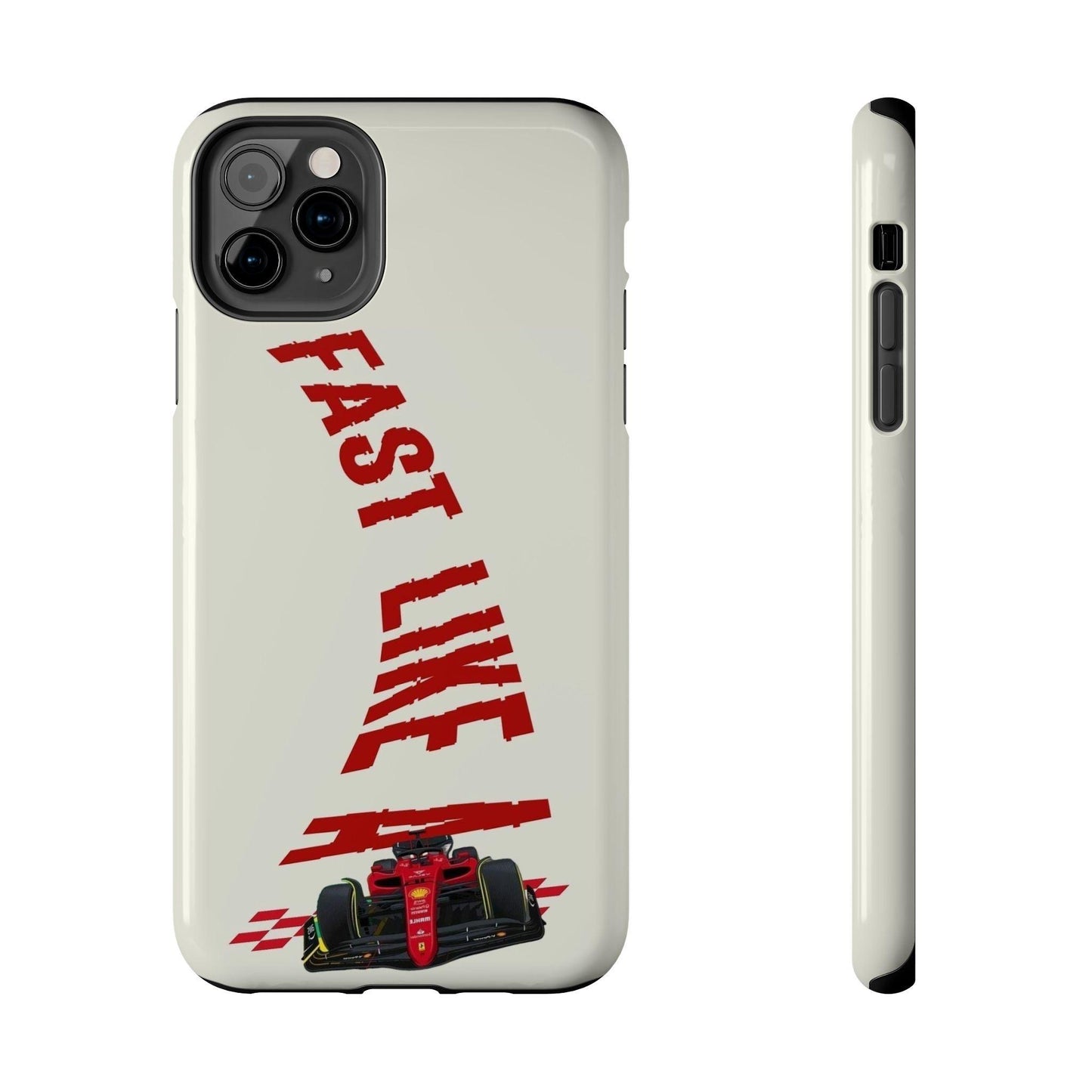 Fast Like a Race Car Tough iPhone Cases