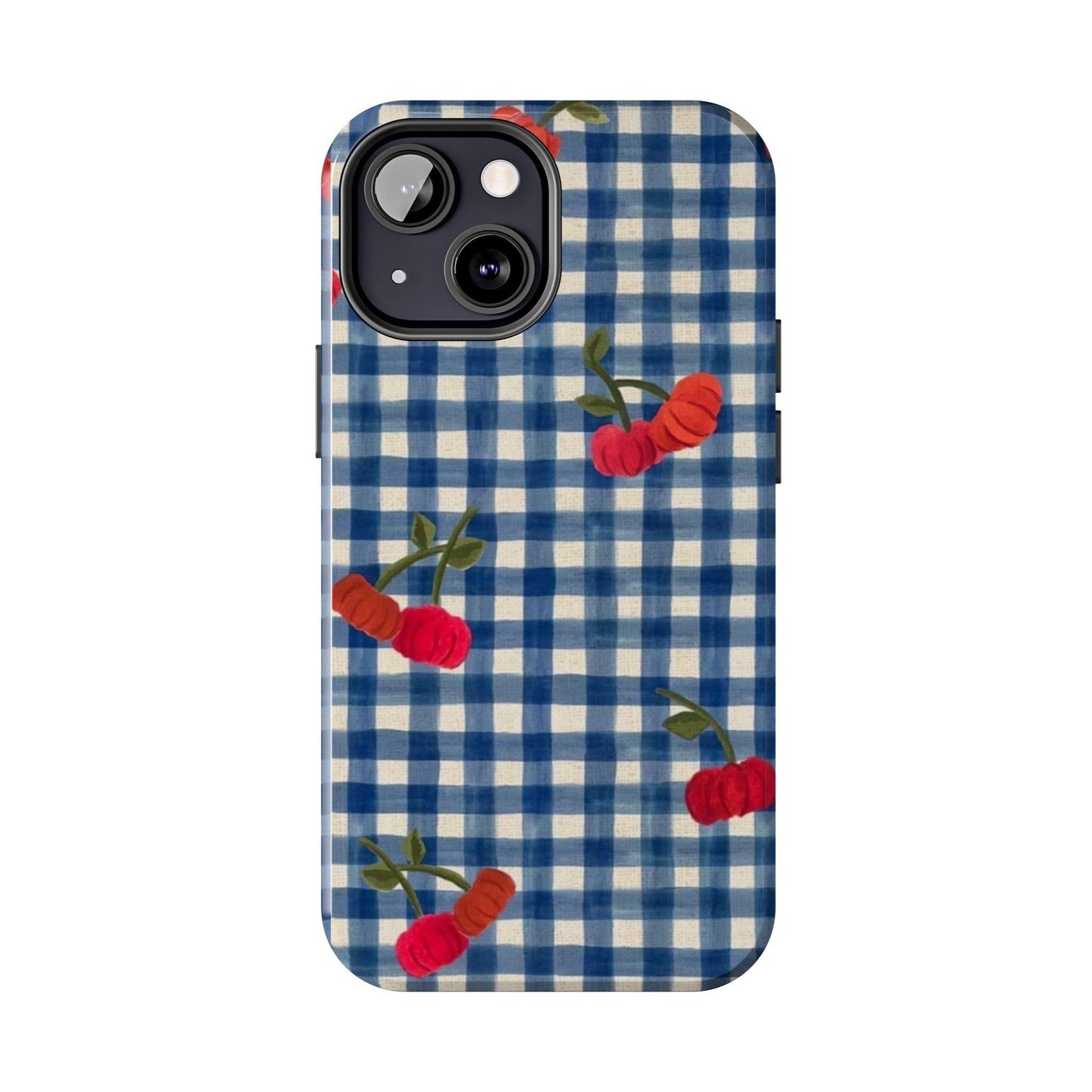 Charming Gingham Tough iPhone Cases