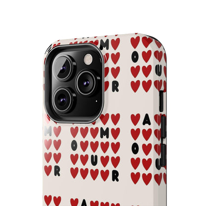 AMOUR Valentines iPhone Cases