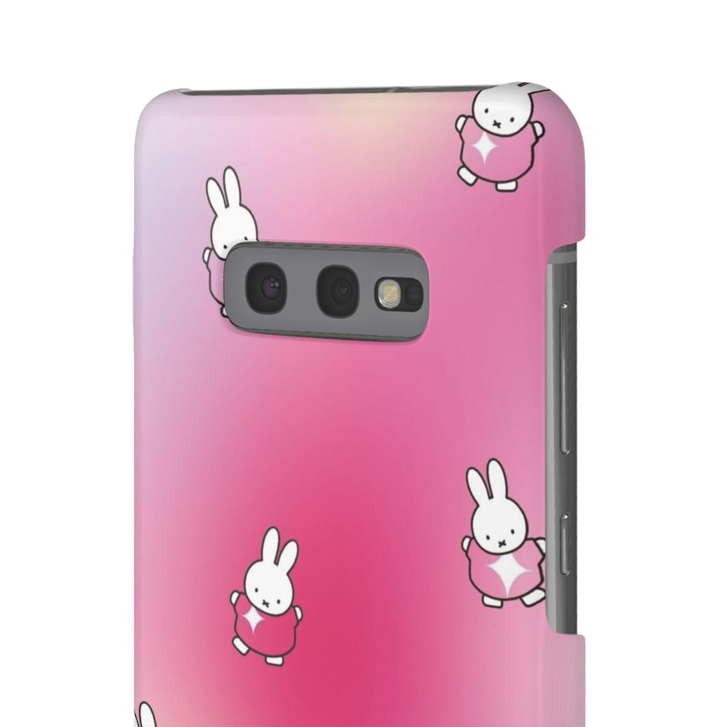 The Bunny Aura Pink Snap Cases