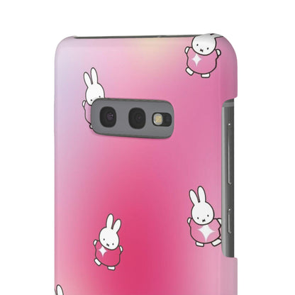 The Bunny Aura Pink Snap Cases