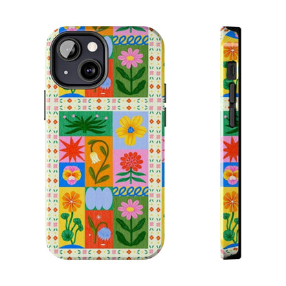 Flower Garden Paradise Tough iPhone Cases