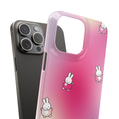 The Bunny Aura Pink Snap Cases