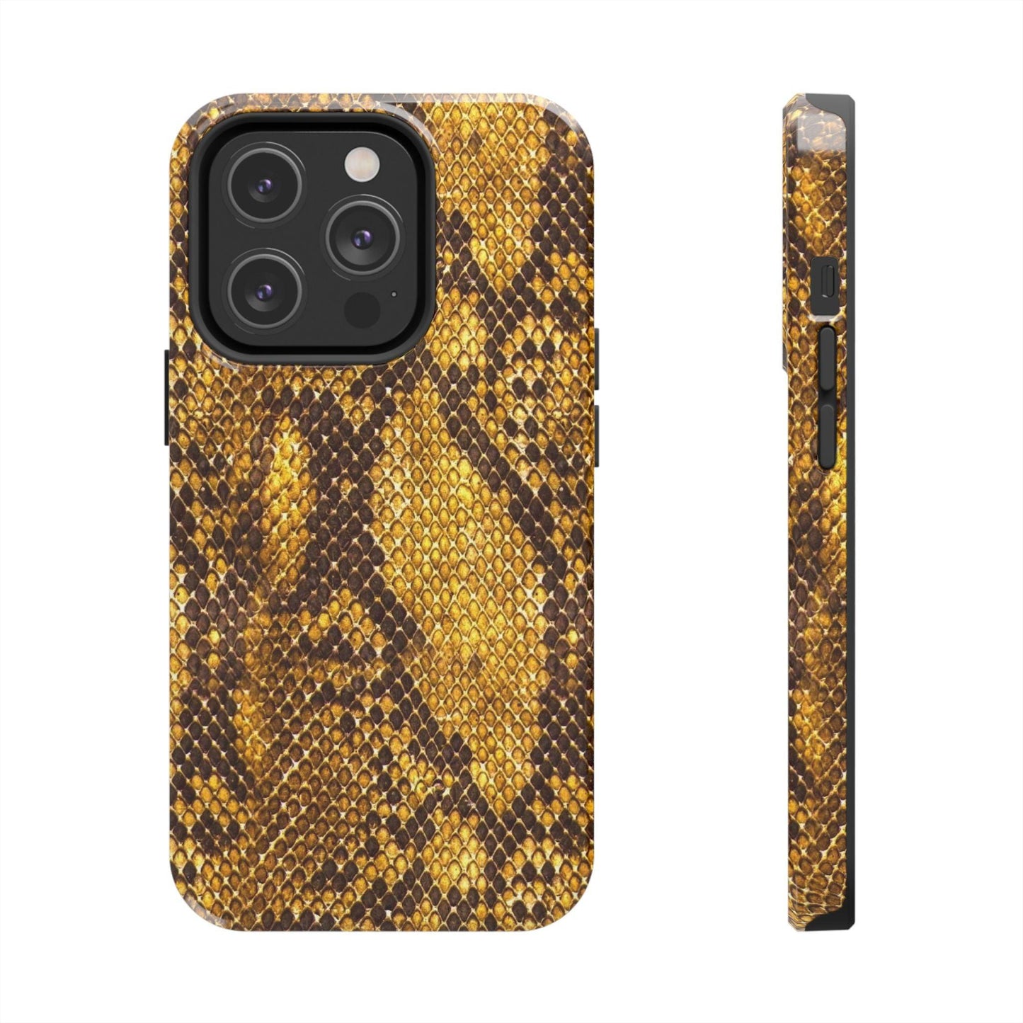 Golden Viper Scales Tough iPhone Cases